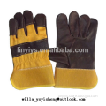 Wholesale protective hand leather/canvas gloves